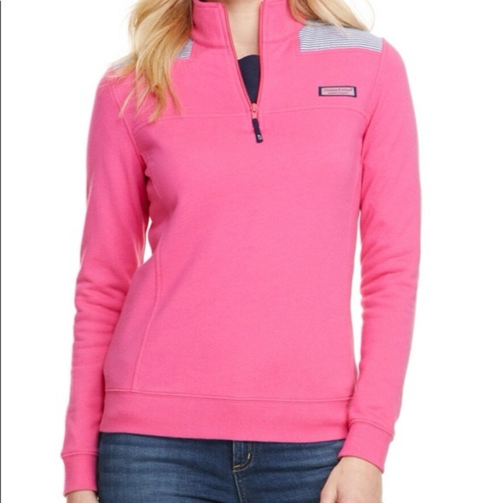 Vineyard Vines 1/4 Zip Pullover Sweatshirt Womens Size small pink …
